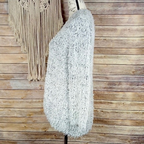 Nordstrom | Kensie White Eyelash Cardigan Sweater - Picture 5 of 8